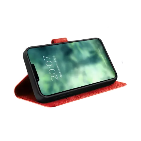 Xqisit NP Wallet case Viskan case compatible avec iPhone 6, 6s, 7, 8, SE 2020 et SE 2022 - Rouge