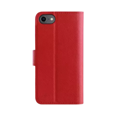 Xqisit NP Wallet case Viskan case compatible avec iPhone 6, 6s, 7, 8, SE 2020 et SE 2022 - Rouge