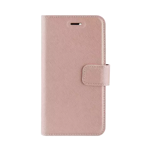 Xqisit NP Wallet case Viskan case pour iPhone 6, 6s, 7, 8, SE 2020 et SE 2022 - couleur or rose