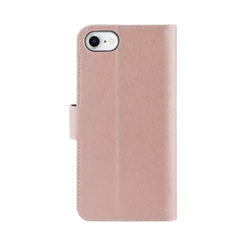 Xqisit NP Wallet case Viskan case compatible avec iPhone 6, 6s, 7, 8, SE 2020 et SE 2022 - couleur or rose