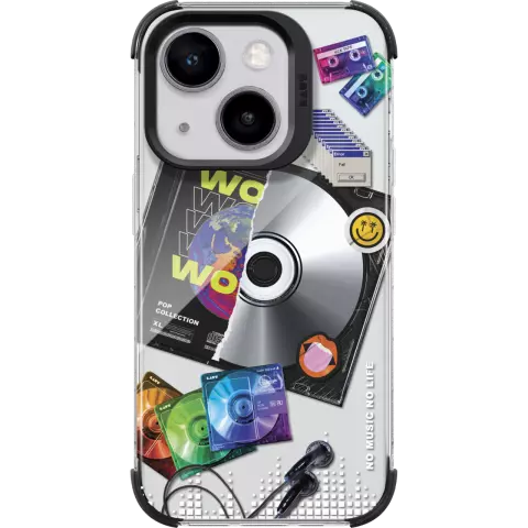 &Eacute;tui &agrave; musique r&eacute;tro Laut Pop compatible avec iPhone 15 - Color&eacute;