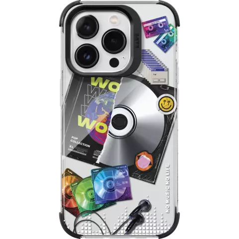 &Eacute;tui &agrave; musique r&eacute;tro Laut Pop compatible avec iPhone 15 Pro Max - Color&eacute;
