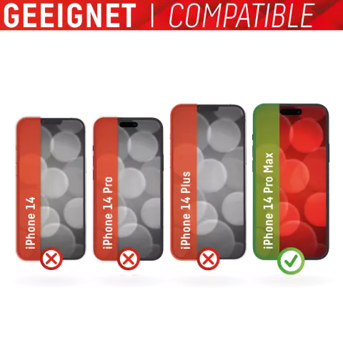 Displex Protecteur d&#039;&eacute;cran en verre v&eacute;ritable compatible avec iPhone 14 Pro Max - Transparent