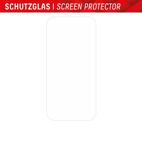 Displex Protecteur d&#039;&eacute;cran en verre v&eacute;ritable compatible avec iPhone 15 Plus et iPhone 15 Pro Max - Transparent