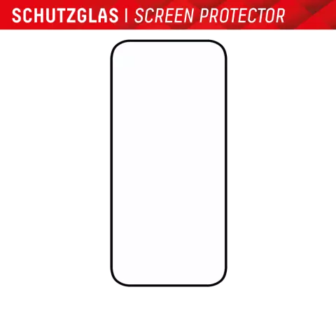 Protecteur d&#039;&eacute;cran &agrave; couverture compl&egrave;te en verre v&eacute;ritable Displex pour iPhone 15 - Transparent