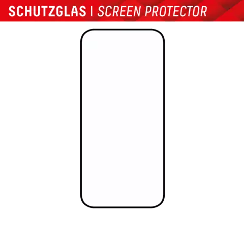 Displex Protecteur d&#039;&eacute;cran &agrave; couverture compl&egrave;te en verre v&eacute;ritable compatible avec iPhone 15 Plus et &agrave; l&#039;iPhone 15 Pro Max - Transparent