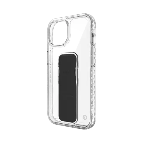 &Eacute;tui avec support et poign&eacute;e CLCKR compatible avec iPhone 15 - Transparent