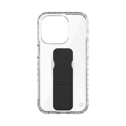 CLCKR Support et Grip Case compatible avec iPhone 15 Pro - Transparent