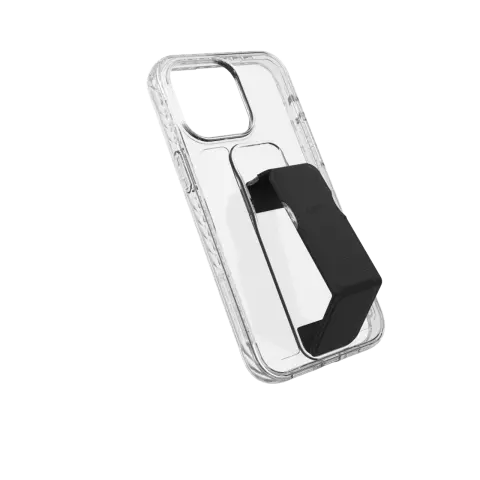 Housse CLCKR Stand and Grip pour iPhone 15 Pro Max - Transparente