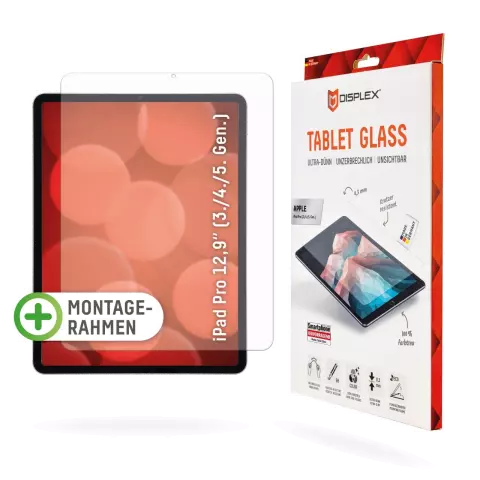 Displex Protecteur d&#039;&eacute;cran en verre pour tablette compatible avec iPad Pro 12,9 pouces (2018 2020 2021 2022) - Transparent