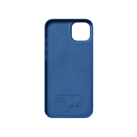 Nudient Thin Case compatible avec iPhone 14 Plus - Bleu