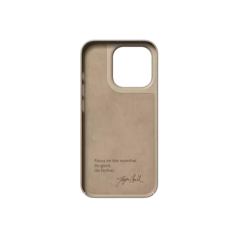 Nudient Coque fine compatible avec iPhone 14 Pro - Sable