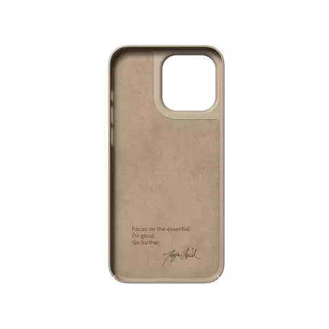 Nudient Coque fine compatible avec iPhone 14 Pro Max - Sable