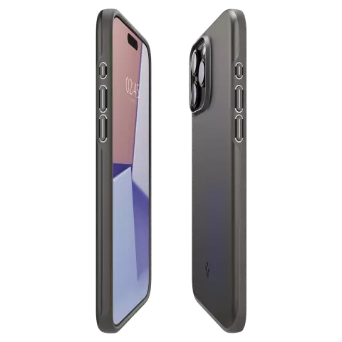Coque Spigen Thin Fit compatible avec iPhone 15 Pro - Grise