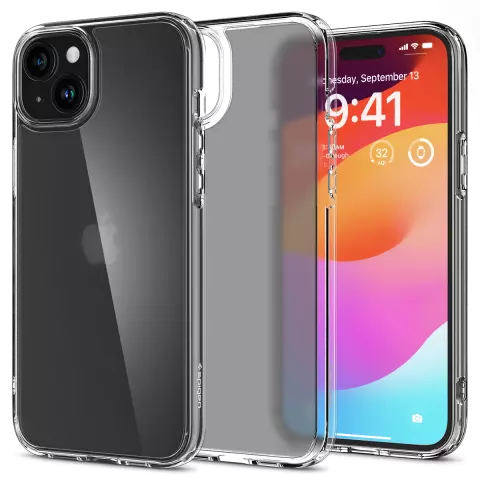 Coque Spigen Ultra Hybrid compatible avec iPhone 15 - Transparente