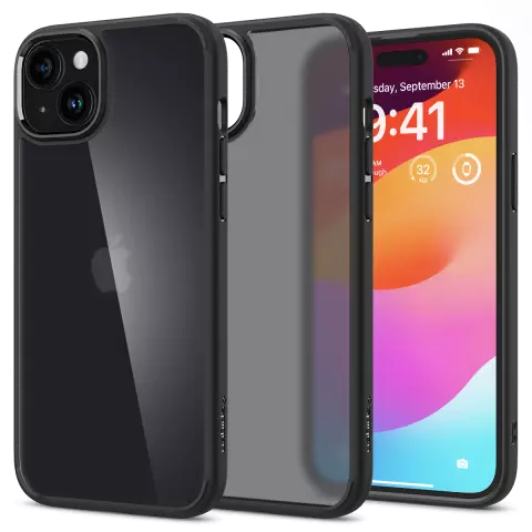 Coque Spigen Ultra Hybride pour iPhone 15 - Noir