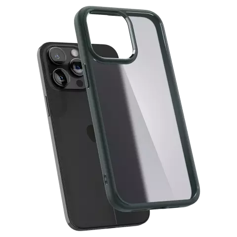 Coque Spigen Ultra Hybrid compatible avec iPhone 15 Pro - Vert