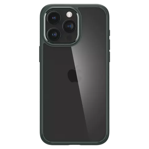 Coque Spigen Ultra Hybrid compatible avec iPhone 15 Pro Max - Vert