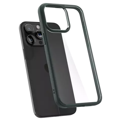 Coque Spigen Ultra Hybride case pour iPhone 15 Pro Max - Verte
