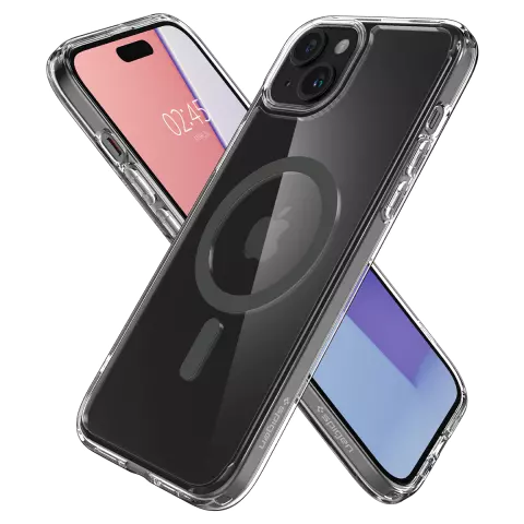 Coque Spigen Ultra Hybrid MagFit pour iPhone 15 - Grise