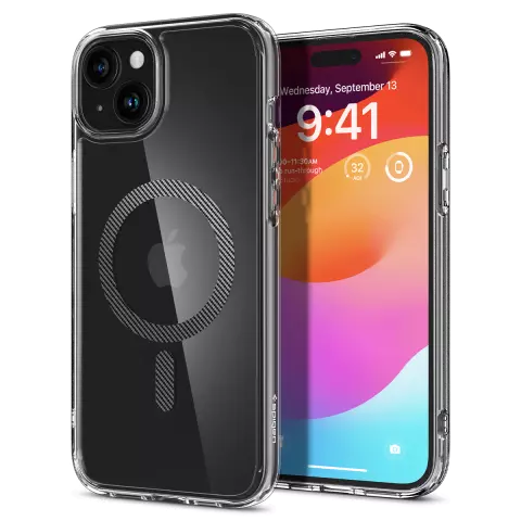 Coque Spigen Ultra Hybrid MagFit compatible avec iPhone 15 - Noir