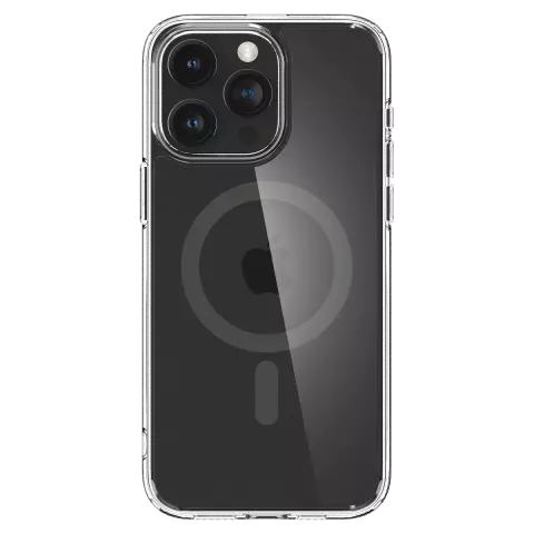 Coque Spigen Ultra Hybrid MagFit compatible avec iPhone 15 Pro - Grise