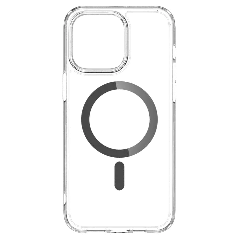 Coque Spigen Ultra Hybrid MagFit compatible avec iPhone 15 Pro - Grise