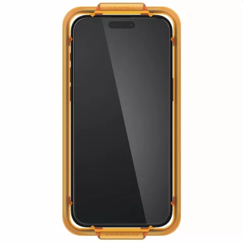 Spigen AlignMaster Full Cover Glass Lot de 2 films de protection d&#039;&eacute;cran compatible avec iPhone 15 Plus - Transparent
