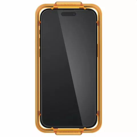 Spigen AlignMaster Full Cover Glass Lot de 2 protecteurs d&#039;&eacute;cran pour iPhone 15 - Transparent