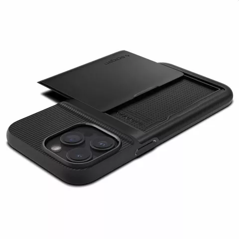 Coque Spigen Slim Armor CS compatible avec iPhone 15 Pro - noire