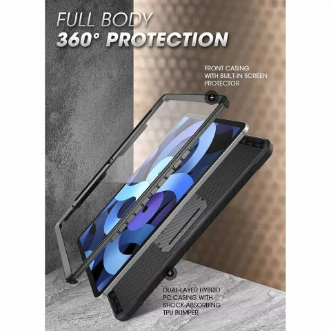 Supcase Unicorn Beetle Case cover compatible avec iPad 10e g&eacute;n&eacute;ration 10,9 pouces 2022 - noir