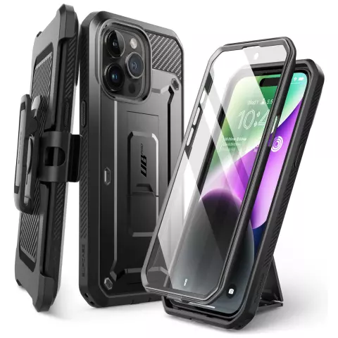Supcase Unicorn Beetle Case compatible avec iPhone 15 Pro Max - noir