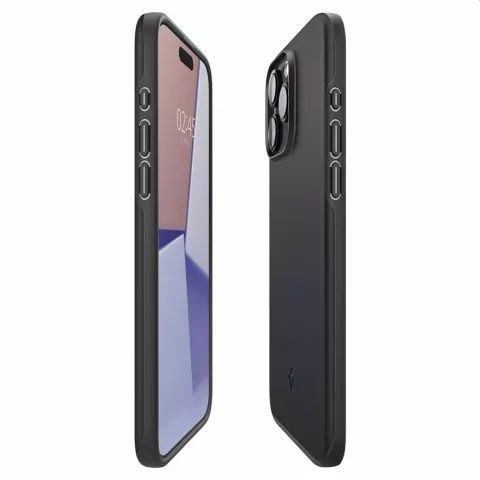 Spigen Thin Fit Case compatible avec iPhone 15 Pro - noir