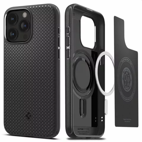 Coque Spigen Magfit Armor Case compatible avec iPhone 15 Pro - noir