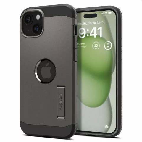 Coque Spigen Tough Armor Magfit pour iPhone 15 Plus - noir