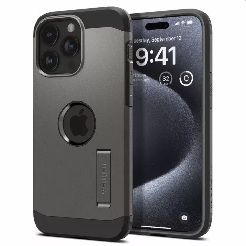 Spigen Tough Armor Magfit Case compatible avec iPhone 15 Pro - noir