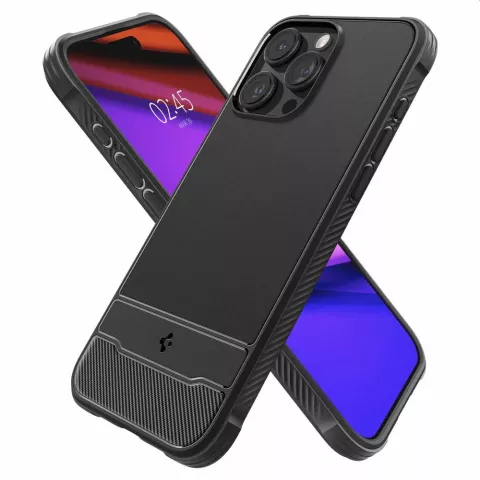 Coque Spigen Rugged Armor Magfit pour iPhone 15 Pro Max - noir