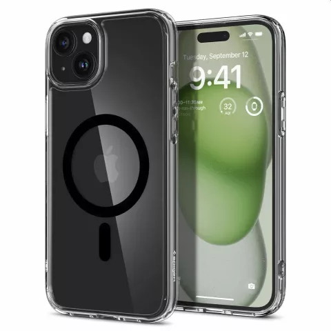 Coque Spigen Ultra Hybrid Magfit Case pour iPhone 15 Plus - noir