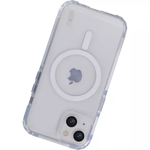 Coque magn&eacute;tique SoSkild Defend pour iPhone 15 - Transparente