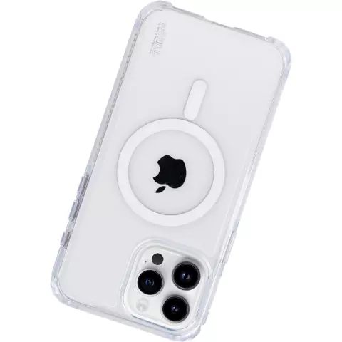 Coque magn&eacute;tique SoSkild Defend compatible avec iPhone 15 Pro Max - Transparente