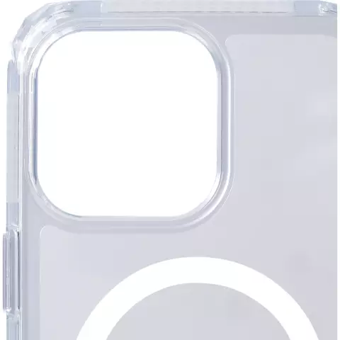 Coque magn&eacute;tique SoSkild Defend compatible avec iPhone 15 Pro Max - Transparente