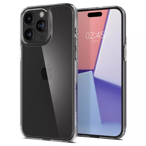 Coque hybride Spigen Air Skin compatible avec iPhone 15 Pro Max - Transparente
