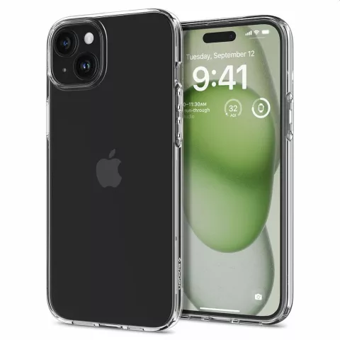 Spigen Liquid Crystal Case compatible avec iPhone 15 Plus - Crystal Clear