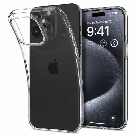 Coque Spigen Liquid Crystal pour iPhone 15 Pro - Transparente