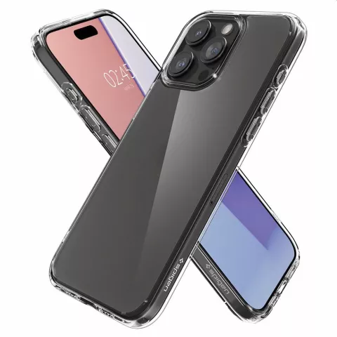 Coque Spigen Ultra Hybrid compatible avec iPhone 15 Pro Max - Transparente
