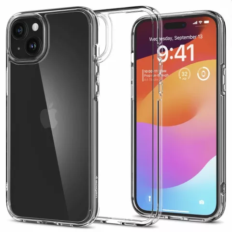 Coque Spigen Ultra Hybrid pour iPhone 15 Plus - Transparente