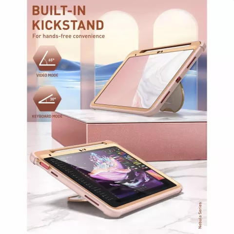 &Eacute;tui Supcase Cosmo Case compatible avec iPad 10e g&eacute;n&eacute;ration 10,9 pouces 2022 - Marbre