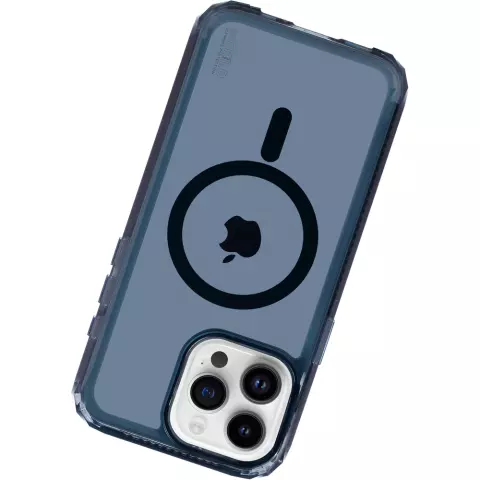 Coque magn&eacute;tique SoSkild Defend compatible avec iPhone 15 Pro Max - Gris fum&eacute;