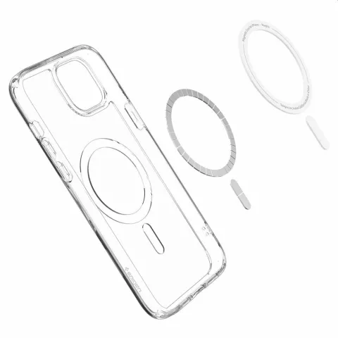 Spigen Ultra Hybrid Magfit Case compatible avec iPhone 15 Plus - Blanc