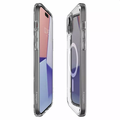 Coque Spigen Ultra Hybrid Magfit pour iPhone 15 Plus - Blanc